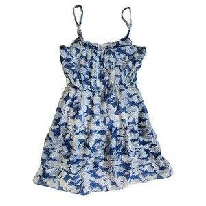 American Eagle Outfitters blue white dress sz 8